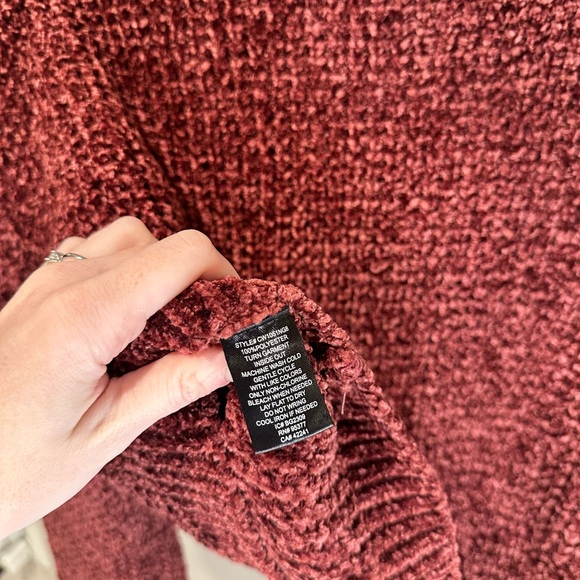Sanctuary Maroon Chenille Sweater - Picture 6 of 6